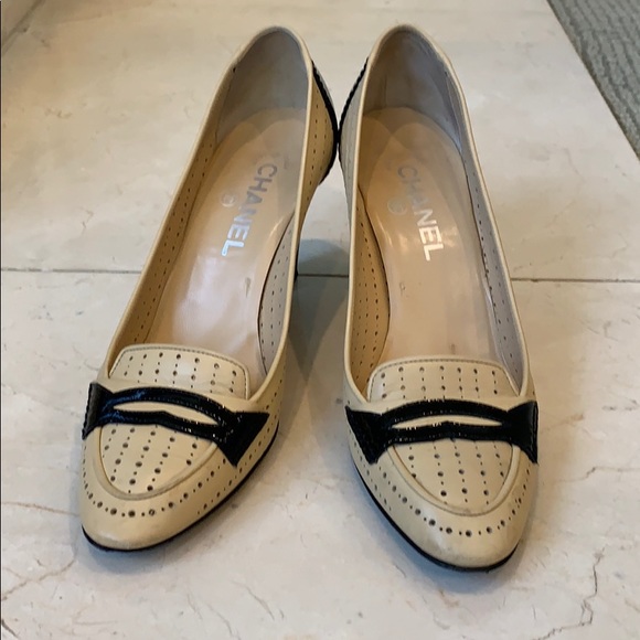 Chanel authentic mocassins- loafers beige - Picture 5 of 8